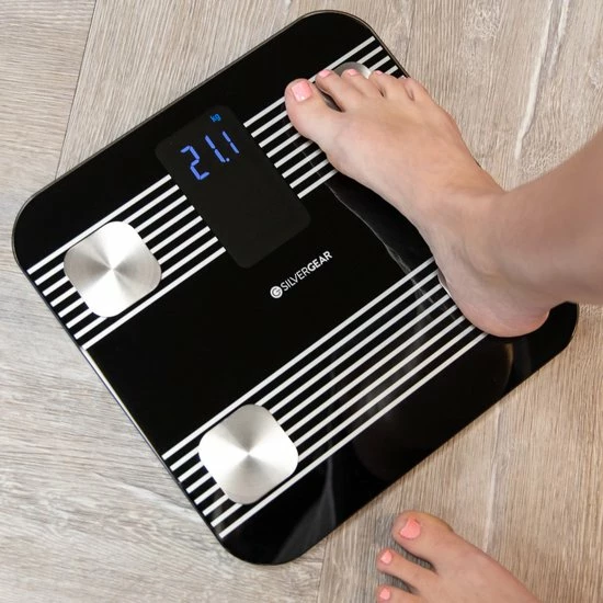 Silvergear Premium Slimme Weegschaal Met Hartslagmeter ? 17x Lichaamsanalyse Metingen - Gratis App - Wit 11 Silvergear Premium Slimme Weegschaal Met Hartslagmeter ? 17x Lichaamsanalyse Metingen - Gratis App - Wit - Afbeelding 9