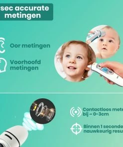 Hillar 4 In 1 Infrarood Thermometer Baby - Oorthermometer - Digitale Thermometer Voorhoofd - Koortsthermometer Oor 16 Hillar 4 In 1 Infrarood Thermometer Baby - Oorthermometer - Digitale Thermometer Voorhoofd - Koortsthermometer Oor -Yunmai Shop 550x550 1011