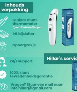 Hillar 4 In 1 Infrarood Thermometer Baby - Oorthermometer - Digitale Thermometer Voorhoofd - Koortsthermometer Oor 18 Hillar 4 In 1 Infrarood Thermometer Baby - Oorthermometer - Digitale Thermometer Voorhoofd - Koortsthermometer Oor -Yunmai Shop 550x550 1013