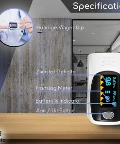 Belato Saturatiemeter - Zuurstofmeter - Zuurstofmeter Vinger - Hartslagmeter - Oximeter -Yunmai Shop 550x550 1018