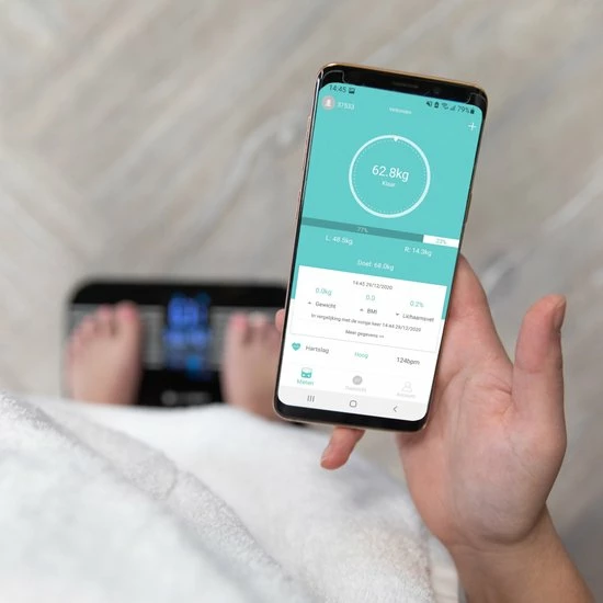 Silvergear Premium Slimme Weegschaal Met Hartslagmeter ? 17x Lichaamsanalyse Metingen - Gratis App - Wit 12 Silvergear Premium Slimme Weegschaal Met Hartslagmeter ? 17x Lichaamsanalyse Metingen - Gratis App - Wit - Afbeelding 10