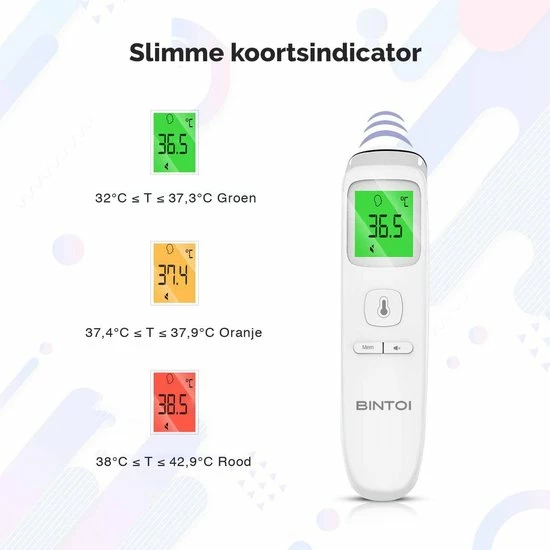 Bintoi? XE200 - Thermometer - Temperatuurmeter - Koortsthermometer 6 Bintoi? XE200 - Thermometer - Temperatuurmeter - Koortsthermometer - Afbeelding 4