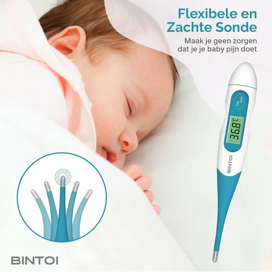 Bintoi® XR210 - Digitale Thermometer Lichaam - Koortsthermometer - Temperatuurmeter 6 Bintoi® XR210 - Digitale Thermometer Lichaam - Koortsthermometer - Temperatuurmeter - Afbeelding 4