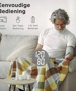 Bintoi? BX200 - Bloeddrukmeter Bovenarm - Hartslagmeter - Incl. Opbergtas En Batterijen - 2 Gebruikers -Yunmai Shop 550x550 122