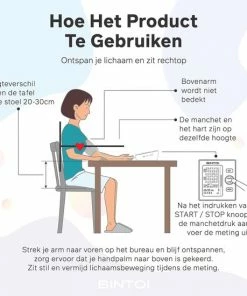 Bintoi? BX200 - Bloeddrukmeter Bovenarm - Hartslagmeter - Incl. Opbergtas En Batterijen - 2 Gebruikers -Yunmai Shop 550x550 124