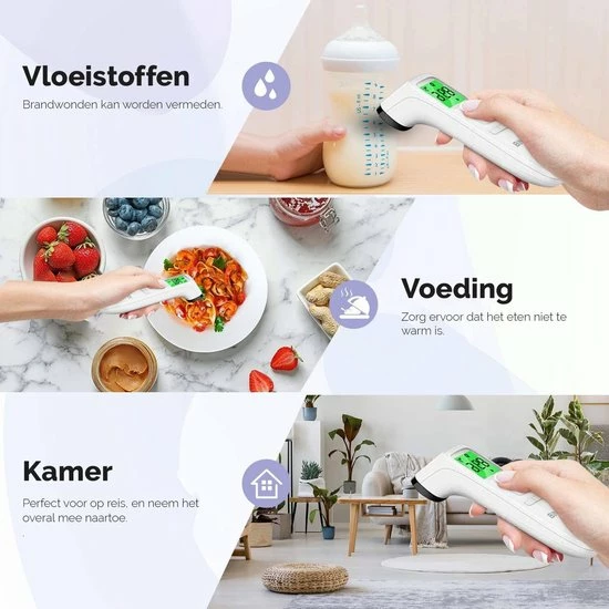 Bintoi? XE200 - Thermometer - Temperatuurmeter - Koortsthermometer 9 Bintoi? XE200 - Thermometer - Temperatuurmeter - Koortsthermometer - Afbeelding 7
