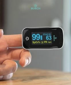 BURCH Med ? Saturatiemeter Zuurstofmeter Vinger - Oximeter - CE + FAGG Medische Kwalificatie En Inspectie - NL Handleiding - Koord + Batt. -Yunmai Shop 550x550 132