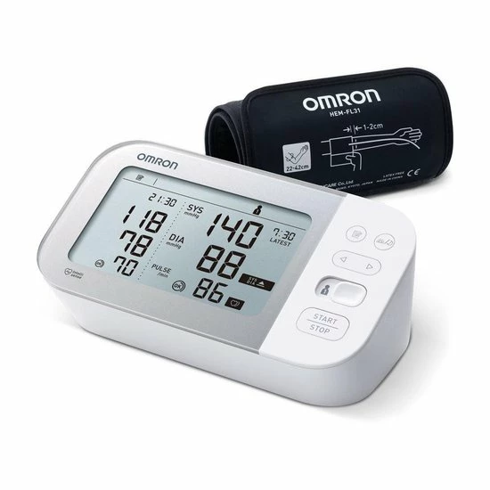 OMRON X7 Smart Bloeddrukmeter Bovenarm - Blood Pressure Monitor - Klinisch Gevalideerd - Met Mobiele App - 22 Tot 42 Cm Manchet 5 OMRON X7 Smart Bloeddrukmeter Bovenarm - Blood Pressure Monitor - Klinisch Gevalideerd - Met Mobiele App - 22 Tot 42 Cm Manchet - Afbeelding 3