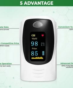 IMDK Professionele Saturatiemeter - Pulse Oximeter - Zuurstofmeter Vinger - Hartslagmeter - Best Getest - CE Certificaat 13 IMDK Professionele Saturatiemeter - Pulse Oximeter - Zuurstofmeter Vinger - Hartslagmeter - Best Getest - CE Certificaat -Yunmai Shop 550x550 170