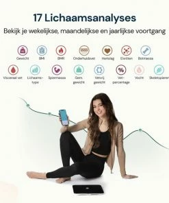 Sacoma Slimme Weegschaal – Smart Digitale Personenweegschaal - Met 17x Lichaamsanalyse – Vetpercentagemeter - Black Friday 2022 -Yunmai Shop 550x550 172