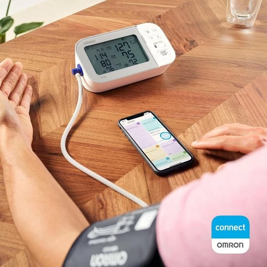 OMRON X7 Smart Bloeddrukmeter Bovenarm - Blood Pressure Monitor - Klinisch Gevalideerd - Met Mobiele App - 22 Tot 42 Cm Manchet 9 OMRON X7 Smart Bloeddrukmeter Bovenarm - Blood Pressure Monitor - Klinisch Gevalideerd - Met Mobiele App - 22 Tot 42 Cm Manchet - Afbeelding 7