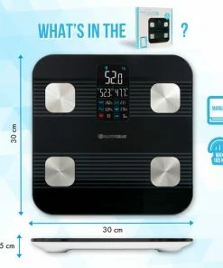 Silvergear Premium Slimme Weegschaal Met Hartslagmeter ? 17x Lichaamsanalyse Metingen - Gratis App - Zwart -Yunmai Shop 550x550 193