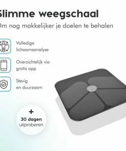 Qumax Slimme Weegschaal Met Lichaamsanalyse - Personenweegschaal Nederlandse App ? Digitale Weegschaal Met 11 Meetfuncties ? Anti-slip - Zwart 18 Qumax Slimme Weegschaal Met Lichaamsanalyse - Personenweegschaal Nederlandse App ? Digitale Weegschaal Met 11 Meetfuncties ? Anti-slip - Zwart -Yunmai Shop 550x550 217