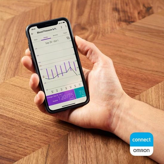 OMRON X7 Smart Bloeddrukmeter Bovenarm - Blood Pressure Monitor - Klinisch Gevalideerd - Met Mobiele App - 22 Tot 42 Cm Manchet 13 OMRON X7 Smart Bloeddrukmeter Bovenarm - Blood Pressure Monitor - Klinisch Gevalideerd - Met Mobiele App - 22 Tot 42 Cm Manchet - Afbeelding 11