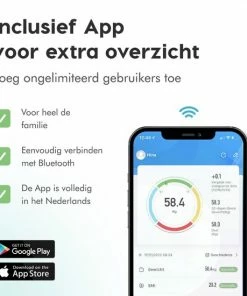 Qumax Slimme Weegschaal Met Lichaamsanalyse - Personenweegschaal Nederlandse App ? Digitale Weegschaal Met 11 Meetfuncties ? Anti-slip - Zwart 26 Qumax Slimme Weegschaal Met Lichaamsanalyse - Personenweegschaal Nederlandse App ? Digitale Weegschaal Met 11 Meetfuncties ? Anti-slip - Zwart -Yunmai Shop 550x550 225
