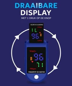 Buzzworldwide- Zuurstof Saturatie Meter Inclusief Batterijen - Realtime Hartslag Meting - Best Getest - Zuurstofmeter Vinger - Digitale Vingertop Pulse Oximeter - Hartslagmeter - Medische Hulpmiddel - CE + FAGG Gekeurd - Blackfriday -Yunmai Shop 550x550 233