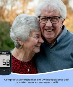 Exactive Vital Glucosemeter Startpakket – Bloedsuikermeter – Diabetes Meter – Glucose Monitor – Glucosemeter - Donkerblauw -Yunmai Shop 550x550 243