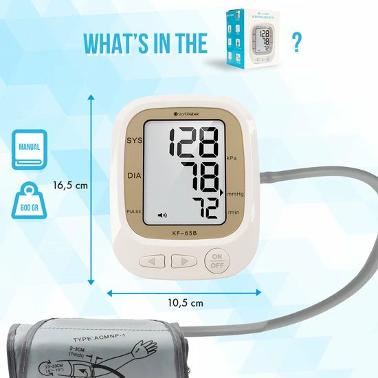 Silvergear? Digitale Bloeddrukmeter Met Spraak ? Geschikt Voor Bovenarm ? Blood Pressure Monitor - Inclusief Hartslagmeter 5 Silvergear? Digitale Bloeddrukmeter Met Spraak ? Geschikt Voor Bovenarm ? Blood Pressure Monitor - Inclusief Hartslagmeter - Afbeelding 3