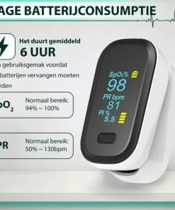 Curify? Medische Saturatiemeter - Zuurstofmeter Vinger Inclusief Hartslagmeter - Pulse Oximeter Met PI Functie 15 Curify? Medische Saturatiemeter - Zuurstofmeter Vinger Inclusief Hartslagmeter - Pulse Oximeter Met PI Functie -Yunmai Shop 550x550 264