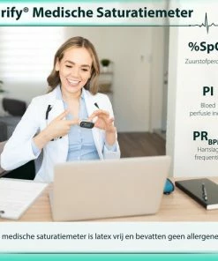 Curify? Medische Saturatiemeter - Zuurstofmeter Vinger Inclusief Hartslagmeter - Pulse Oximeter Met PI Functie 17 Curify? Medische Saturatiemeter - Zuurstofmeter Vinger Inclusief Hartslagmeter - Pulse Oximeter Met PI Functie -Yunmai Shop 550x550 266