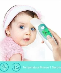 MostEssential Premium Koortsthermometer - Infrarood Thermometer - Thermometer Voorhoofd - Oorthermometer - Contactloos - Koortsthermometer Voor Volwassenen, Kinderen En Baby's - 20M -Yunmai Shop 550x550 278