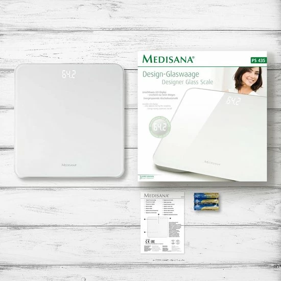 Medisana PS 435 - Personenweegschaal - Wit 4 Medisana PS 435 - Personenweegschaal - Wit - Afbeelding 2