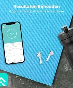 LifeGoods Personenweegschaal - Lichaamsanalyse & Vetpercentage - Digitaal - 15 Metingen - Zwart -Yunmai Shop 550x550 312