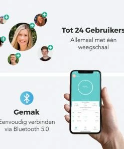 LifeGoods Personenweegschaal - Lichaamsanalyse & Vetpercentage - Digitaal - 15 Metingen - Zwart -Yunmai Shop 550x550 314