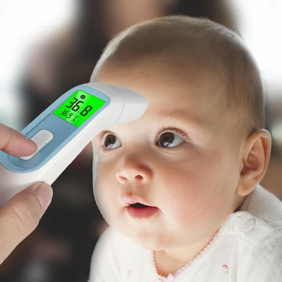 MostEssential Premium Koortsthermometer - Infrarood Thermometer - Thermometer Voorhoofd - Oorthermometer - Contactloos - Koortsthermometer Voor Volwassenen, Kinderen En Baby's - 20D 4 MostEssential Premium Koortsthermometer - Infrarood Thermometer - Thermometer Voorhoofd - Oorthermometer - Contactloos - Koortsthermometer Voor Volwassenen, Kinderen En Baby's - 20D - Afbeelding 2