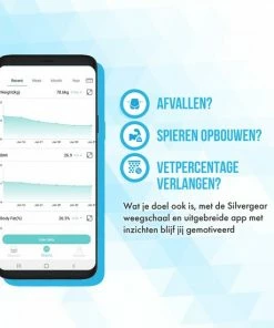 Silvergear Slimme Pro Weegschaal Met Handvat - 14 Meetfuncties En Analyse App - 8 Sensoren - Professionele Sportschool Smart Scale - Bio Impedantie Meting - Onderlichaam ?n Bovenlichaam Metingen - Wit 18 Silvergear Slimme Pro Weegschaal Met Handvat - 14 Meetfuncties En Analyse App - 8 Sensoren - Professionele Sportschool Smart Scale - Bio Impedantie Meting - Onderlichaam ?n Bovenlichaam Metingen - Wit -Yunmai Shop 550x550 346