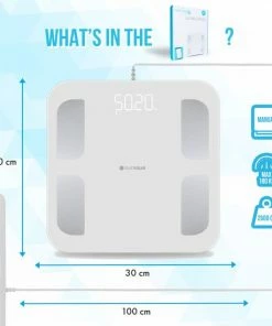 Silvergear Slimme Pro Weegschaal Met Handvat - 14 Meetfuncties En Analyse App - 8 Sensoren - Professionele Sportschool Smart Scale - Bio Impedantie Meting - Onderlichaam ?n Bovenlichaam Metingen - Wit 19 Silvergear Slimme Pro Weegschaal Met Handvat - 14 Meetfuncties En Analyse App - 8 Sensoren - Professionele Sportschool Smart Scale - Bio Impedantie Meting - Onderlichaam ?n Bovenlichaam Metingen - Wit -Yunmai Shop 550x550 347