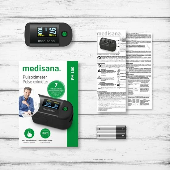 Medisana Saturatiemeter PM 100 Black 12 Medisana Saturatiemeter PM 100 Black - Afbeelding 10