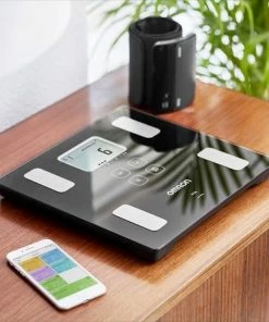 OMRON VIVA Personenweegschaal - Slimme Weegschaal Met Lichaamsanalyse - Smart Scale - Met Mobiele App - Max. 150kg - Zwart -Yunmai Shop 550x550 368