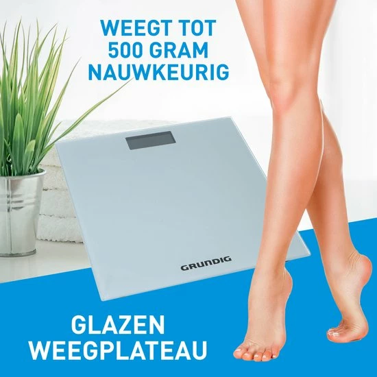 Grundig Weegschaal - Digitale Personenweegschaal - Van 2 Kg Tot 180 Kg - Grijs 8 Grundig Weegschaal - Digitale Personenweegschaal - Van 2 Kg Tot 180 Kg - Grijs - Afbeelding 6