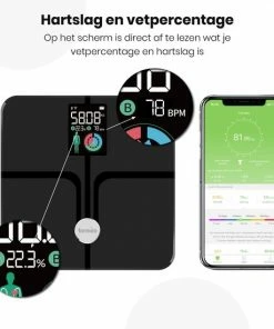 Formilo Premium Slimme Weegschaal Met 15x Lichaamsanalyse - ITO Weegschaal Met Hartslagmeter - Digitaal - Grijs 12 Formilo Premium Slimme Weegschaal Met 15x Lichaamsanalyse - ITO Weegschaal Met Hartslagmeter - Digitaal - Grijs -Yunmai Shop 550x550 393