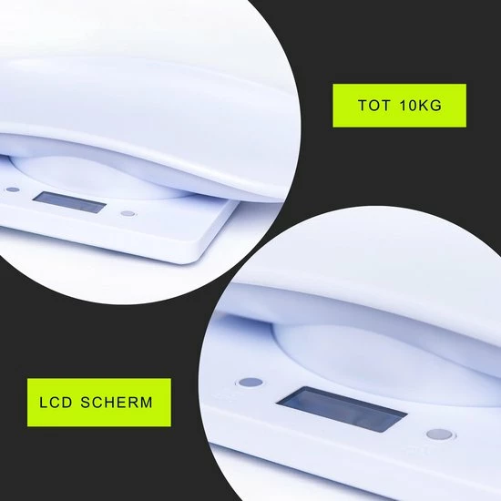 Babyzchoice Dierenweegschaal - Dierenweegschaal Voor Kleine Dieren - Weegschaal - Weegschalen - Tot 10KG - Puppy - Kitten - Keukenweegschaal - Digitale Weegschaal - Precisie Weegschaal - Wit 6 Babyzchoice Dierenweegschaal - Dierenweegschaal Voor Kleine Dieren - Weegschaal - Weegschalen - Tot 10KG - Puppy - Kitten - Keukenweegschaal - Digitale Weegschaal - Precisie Weegschaal - Wit - Afbeelding 4