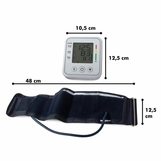 In Round Bloeddrukmeter Voor Bovenarm Inclusief Opbergtas? Bloeddruk En Hartslag Meter 4 In Round Bloeddrukmeter Voor Bovenarm Inclusief Opbergtas? Bloeddruk En Hartslag Meter - Afbeelding 2