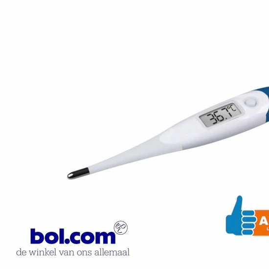 AMDJ® Digitale Thermometer - Voor Baby's, Kinderen En Volwassenen - Temperatuur Meten Via Oksel, Mond Of Rectaal - Lichaamstemperatuur - Koorts Meting - Meet Instrument 4 AMDJ® Digitale Thermometer - Voor Baby's, Kinderen En Volwassenen - Temperatuur Meten Via Oksel, Mond Of Rectaal - Lichaamstemperatuur - Koorts Meting - Meet Instrument - Afbeelding 2