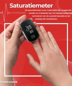 MM Brands Saturatiemeter ? Zuurstofmeter Vinger Met Hartslagmeter ? Pulse Oximeter -Yunmai Shop 550x550 431