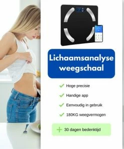 HealthyTech Weegschaal Personenweegschaal - Digitale Weegschaal Met Lichaamsanalyse - 12 Analyses 12 HealthyTech Weegschaal Personenweegschaal - Digitale Weegschaal Met Lichaamsanalyse - 12 Analyses -Yunmai Shop 550x550 439