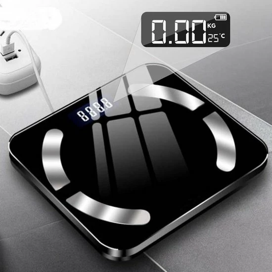 HealthyTech Weegschaal Personenweegschaal - Digitale Weegschaal Met Lichaamsanalyse - 12 Analyses 8 HealthyTech Weegschaal Personenweegschaal - Digitale Weegschaal Met Lichaamsanalyse - 12 Analyses - Afbeelding 6