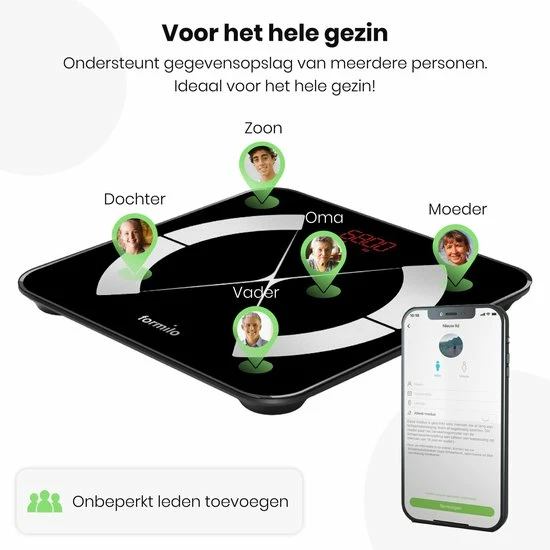 Formilo Personenweegschaal Met Lichaamsanalyse ? Vetpercentage Meter ? App 7 Formilo Personenweegschaal Met Lichaamsanalyse ? Vetpercentage Meter ? App - Afbeelding 5