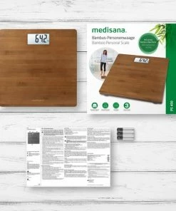 Medisana PS 450 - Personenweegschaal - Bamboe Dark 19 Medisana PS 450 - Personenweegschaal - Bamboe Dark -Yunmai Shop 550x550 454