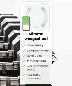 Formilo - Personenweegschaal Met Lichaamsanalyse - Met App - Digitaal - Wit 14 Formilo - Personenweegschaal Met Lichaamsanalyse - Met App - Digitaal - Wit -Yunmai Shop 550x550 496