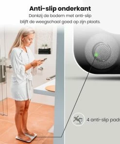 Formilo - Personenweegschaal Met Lichaamsanalyse - Met App - Digitaal - Wit 16 Formilo - Personenweegschaal Met Lichaamsanalyse - Met App - Digitaal - Wit -Yunmai Shop 550x550 497