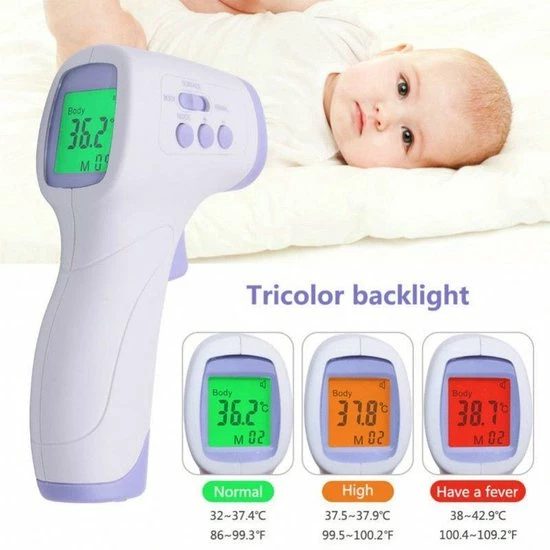 By Cee Cee Koortsthermometer Infrarood- Thermometer Lichaam En Voorhoofd - Contactloze En Digitale Thermometer - Voor Volwassenen En Kinderen 16 By Cee Cee Koortsthermometer Infrarood- Thermometer Lichaam En Voorhoofd - Contactloze En Digitale Thermometer - Voor Volwassenen En Kinderen - Afbeelding 14