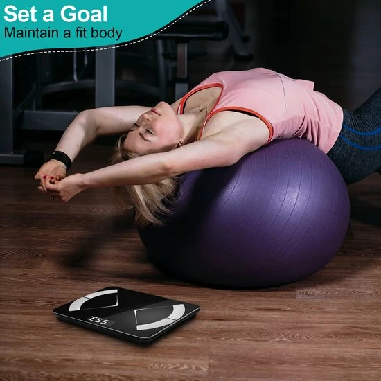 Alizendeh Bluetooth Personenweegschaal - Met Zeer Volledige Lichaamsanalyse Met Vetpercentage ? Inclusief Analyse App ? Zwart 8 Alizendeh Bluetooth Personenweegschaal - Met Zeer Volledige Lichaamsanalyse Met Vetpercentage ? Inclusief Analyse App ? Zwart - Afbeelding 6