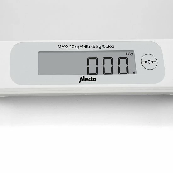 Alecto BC-29 - Babyweegschaal, Wit 6 Alecto BC-29 - Babyweegschaal, Wit - Afbeelding 4