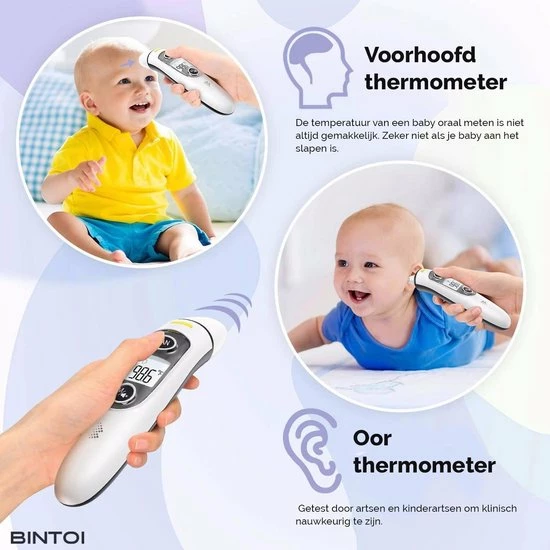 Bintoi? X200 - Thermometer Voorhoofd - Oorthermometer - Koortsthermometer 8 Bintoi? X200 - Thermometer Voorhoofd - Oorthermometer - Koortsthermometer - Afbeelding 6