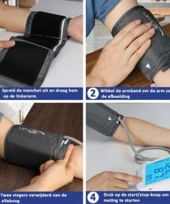 Alphamed U81D Bloeddrukmeter Bovenarm - Hartslagmeting - Geheugenfunctie - 22 42 Cm Manchet - Wit -Yunmai Shop 550x550 569